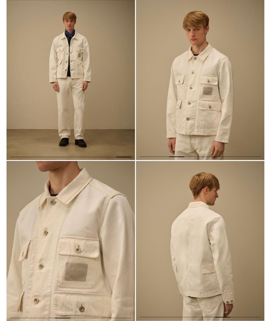 CP COMPANY Белая деним куртка, фото 8