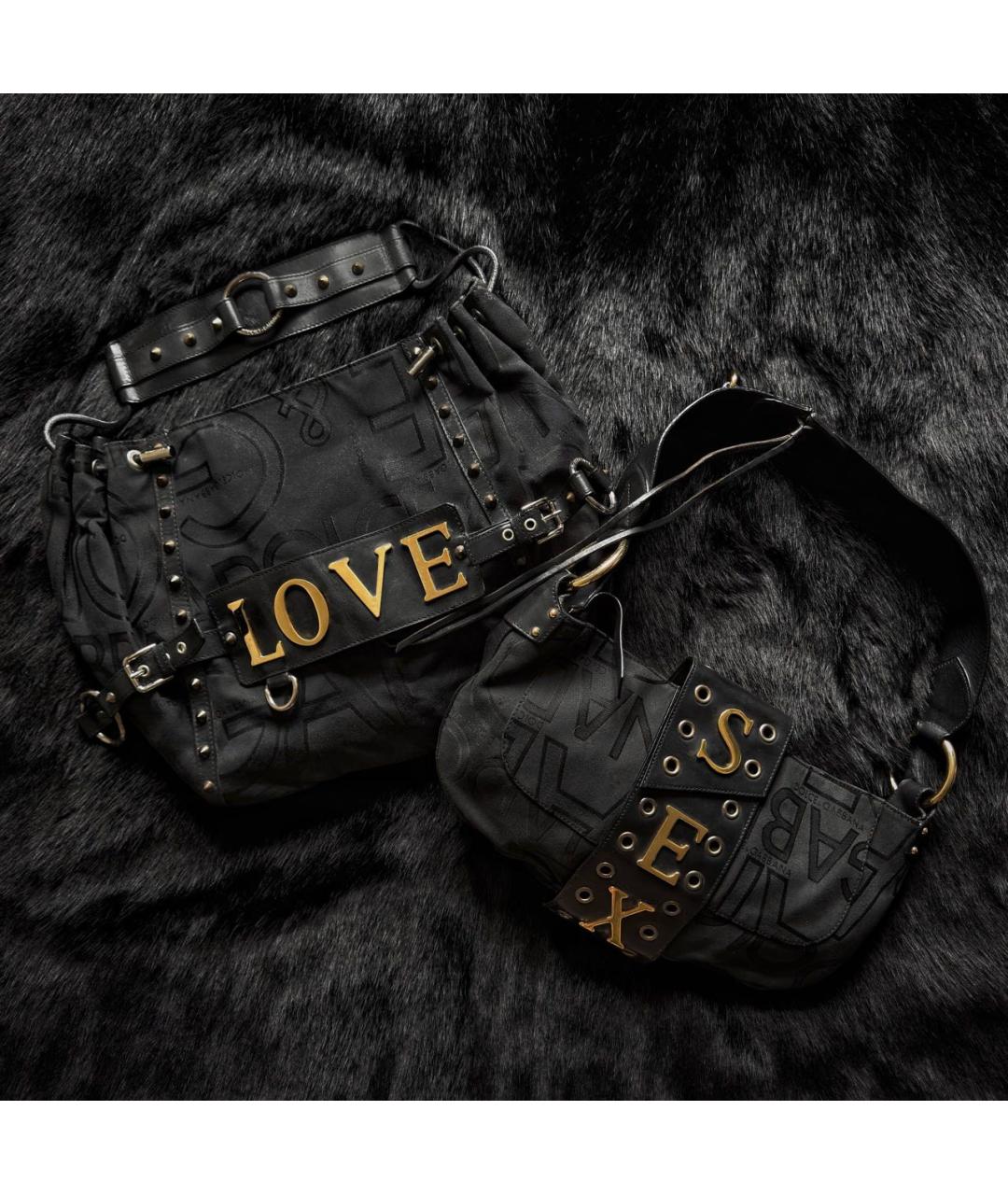 DOLCE&GABBANA Черная кожаная сумка с короткими ручками, фото 4