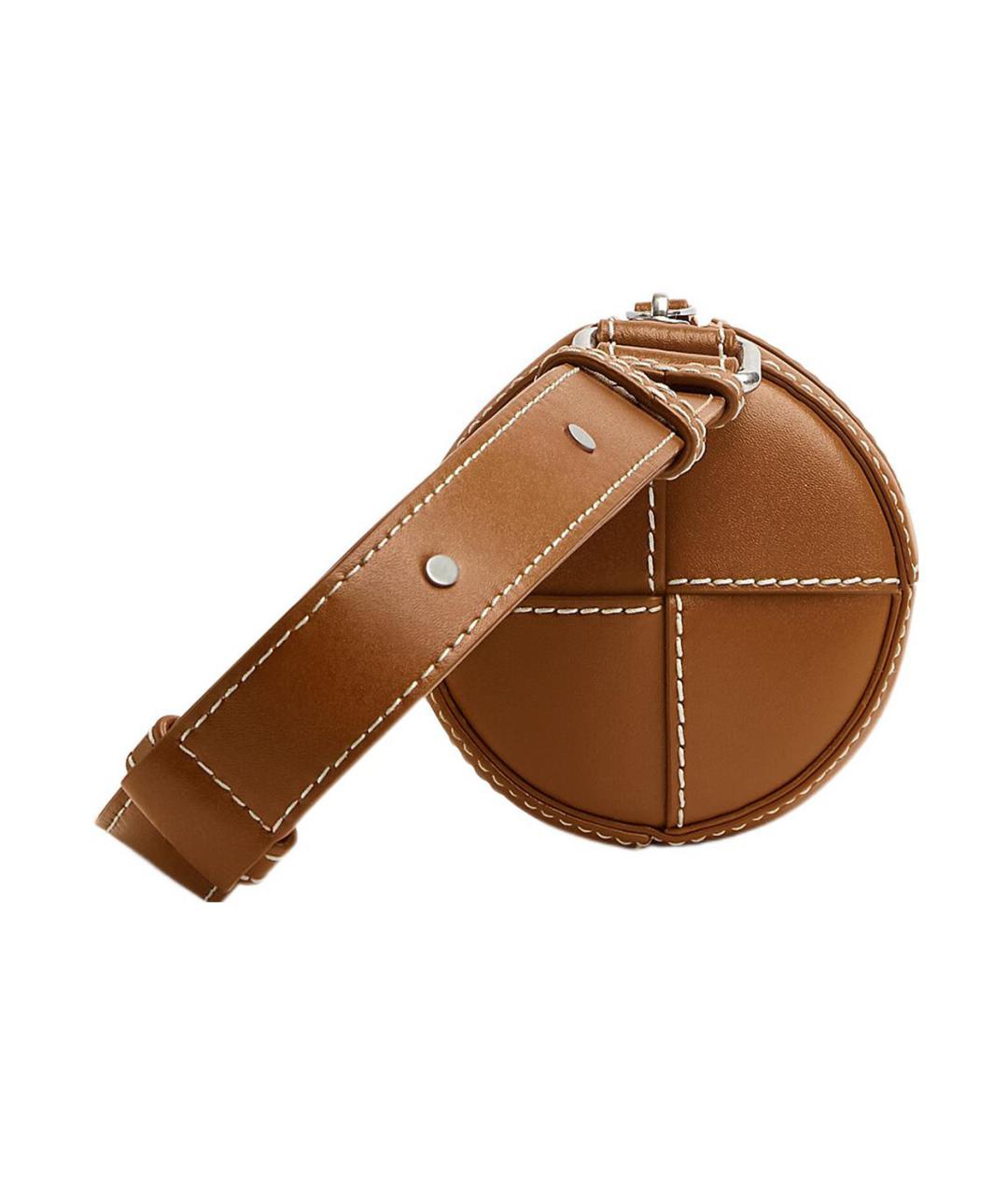 BOTTEGA VENETA Коричневая кожаная сумка на плечо, фото 2