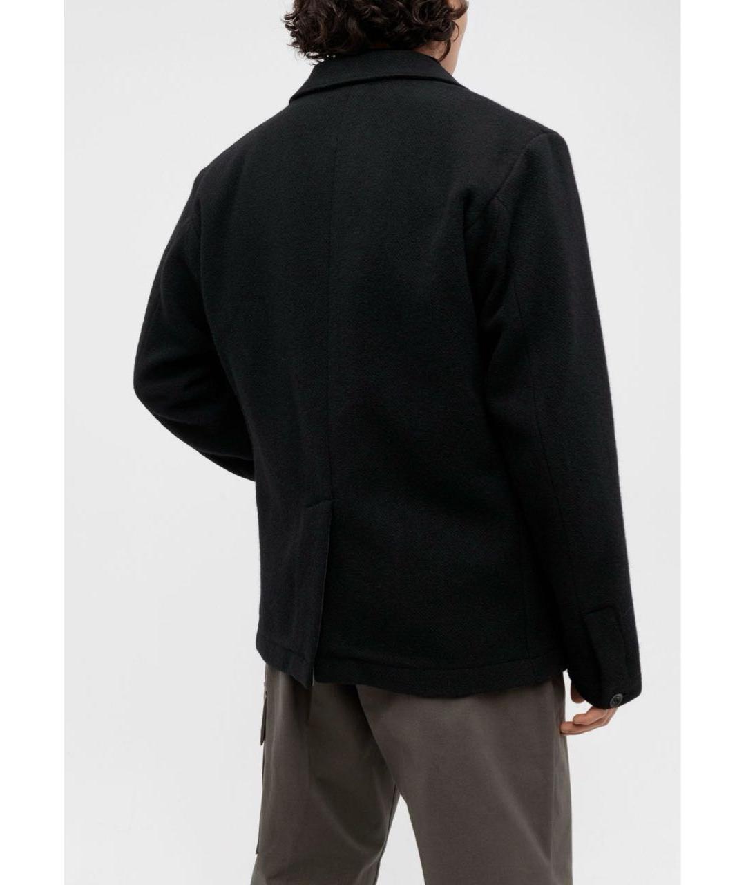 CP COMPANY Черное шерстяное пальто, фото 8