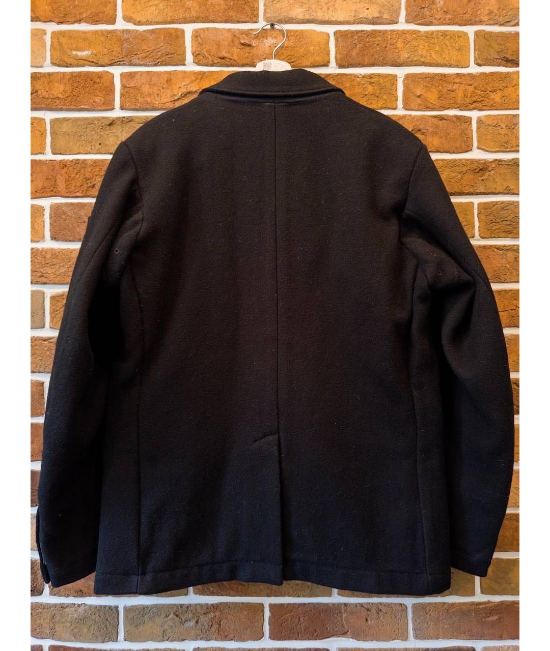 CP COMPANY Черное шерстяное пальто, фото 5