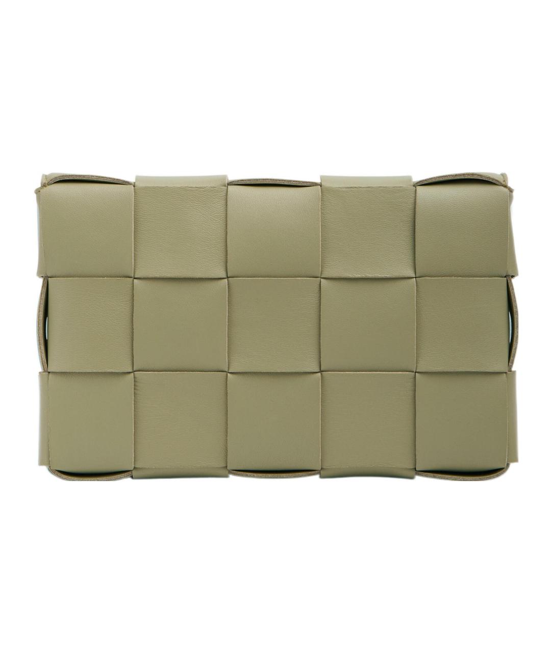 BOTTEGA VENETA Зеленая кожаная сумка через плечо, фото 3