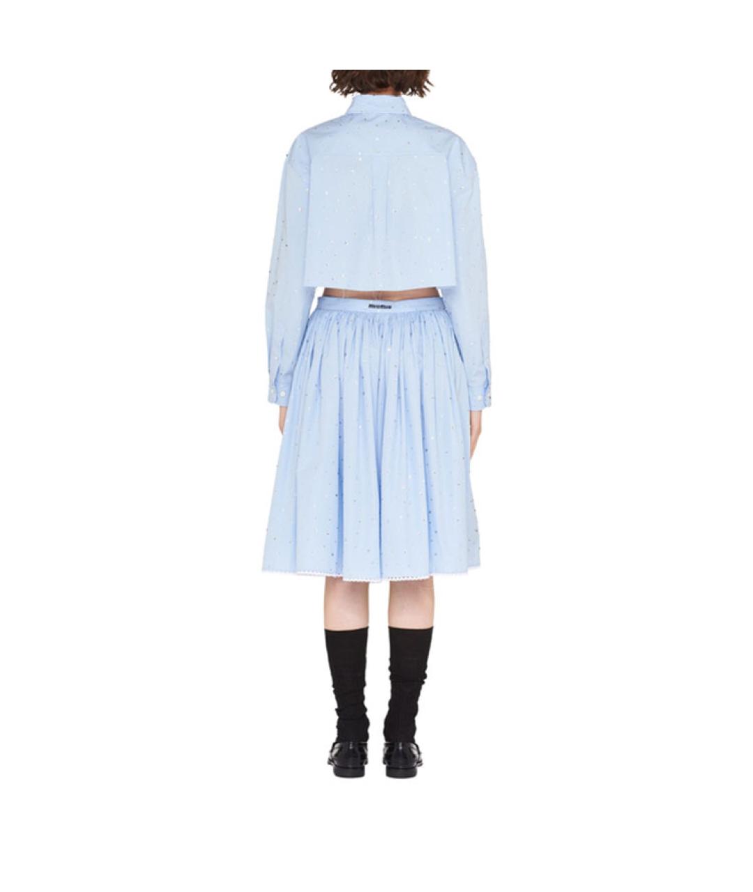 MIU MIU Голубая рубашка, фото 3