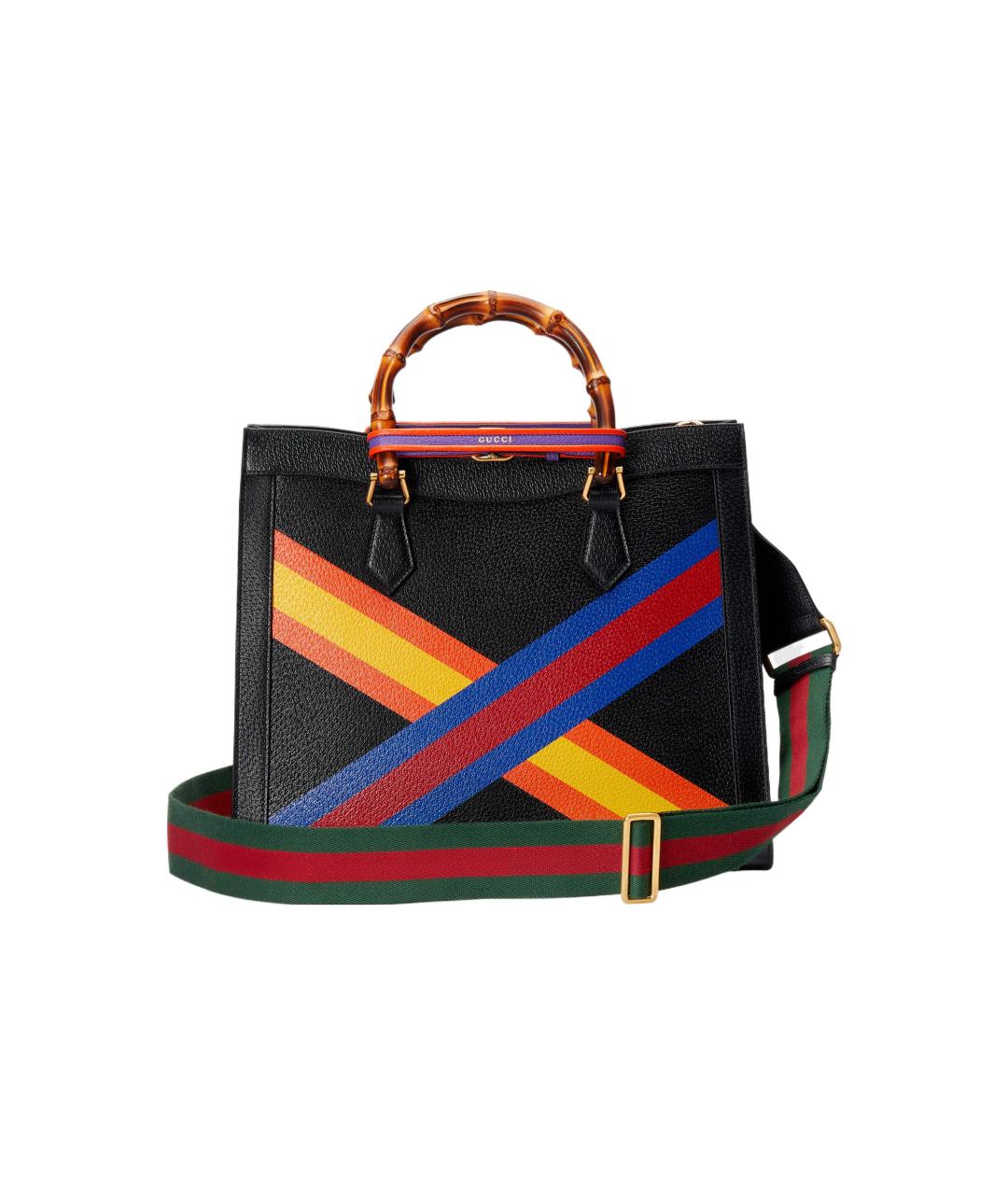 GUCCI Черная кожаная сумка через плечо, фото 2