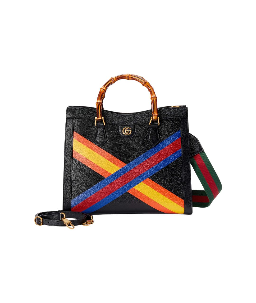 GUCCI Черная кожаная сумка через плечо, фото 3