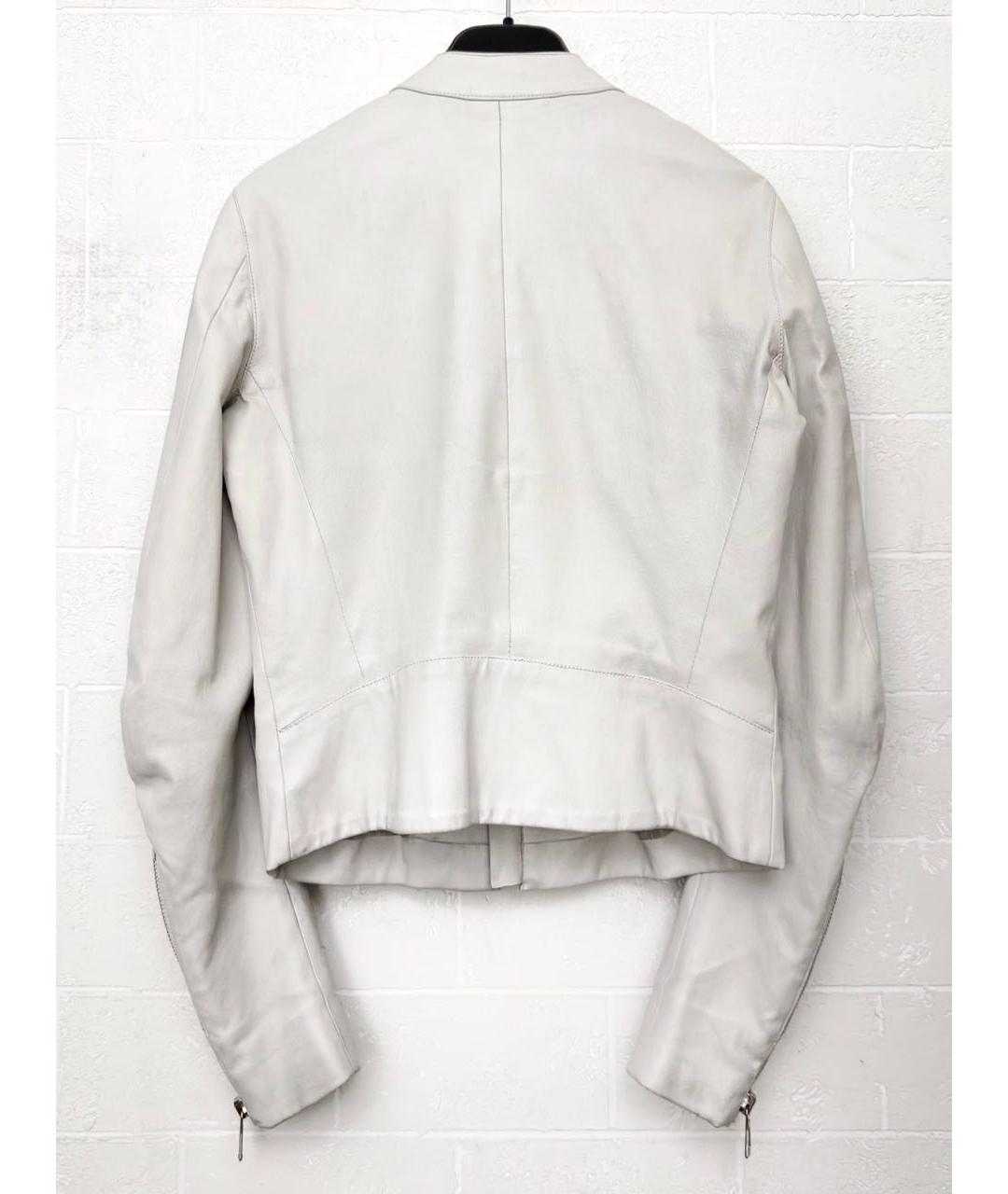 MAISON MARGIELA Белая кожаная куртка, фото 2