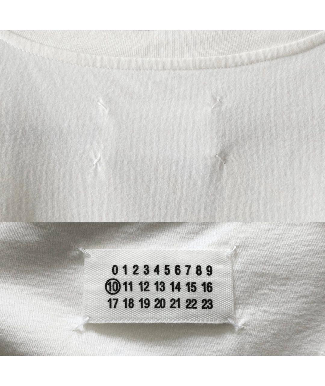 MAISON MARGIELA Белая хлопковая майка, фото 5