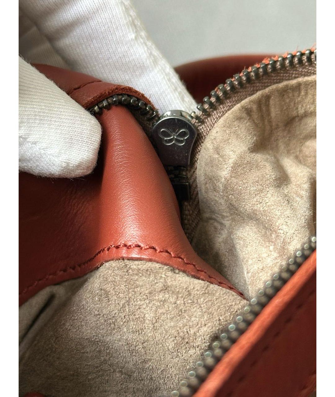 BOTTEGA VENETA Коричневая кожаная сумка с короткими ручками, фото 7