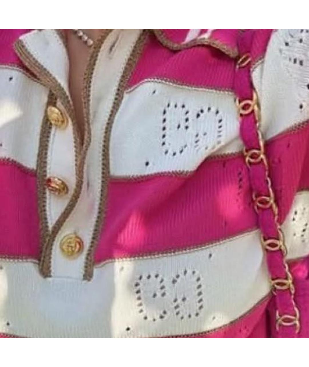 GUCCI Коралловая хлопковая футболка, фото 4