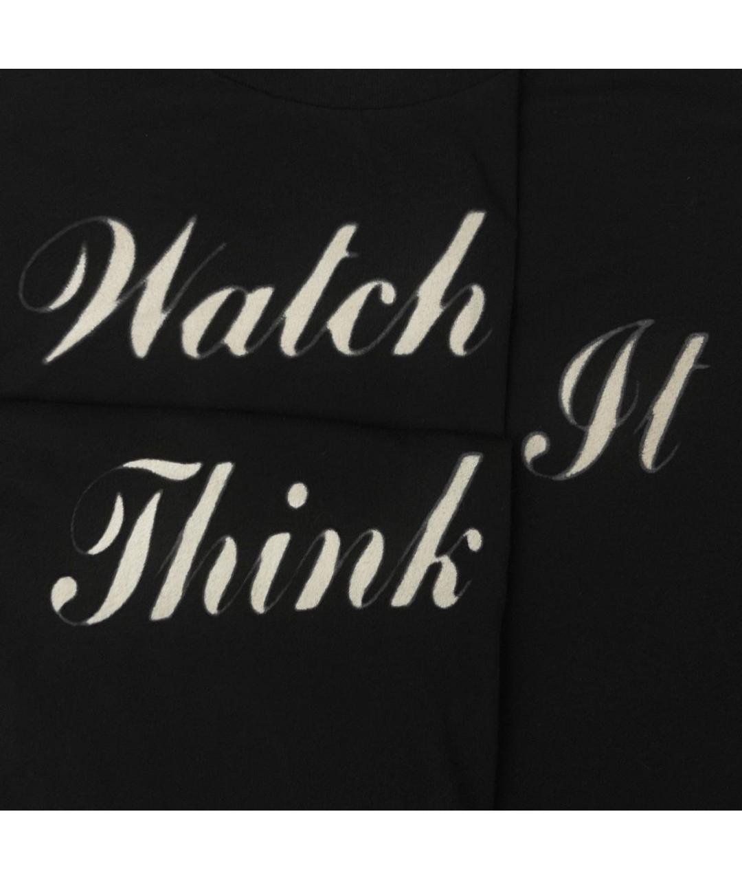 SAINT LAURENT Черная хлопковая футболка, фото 3