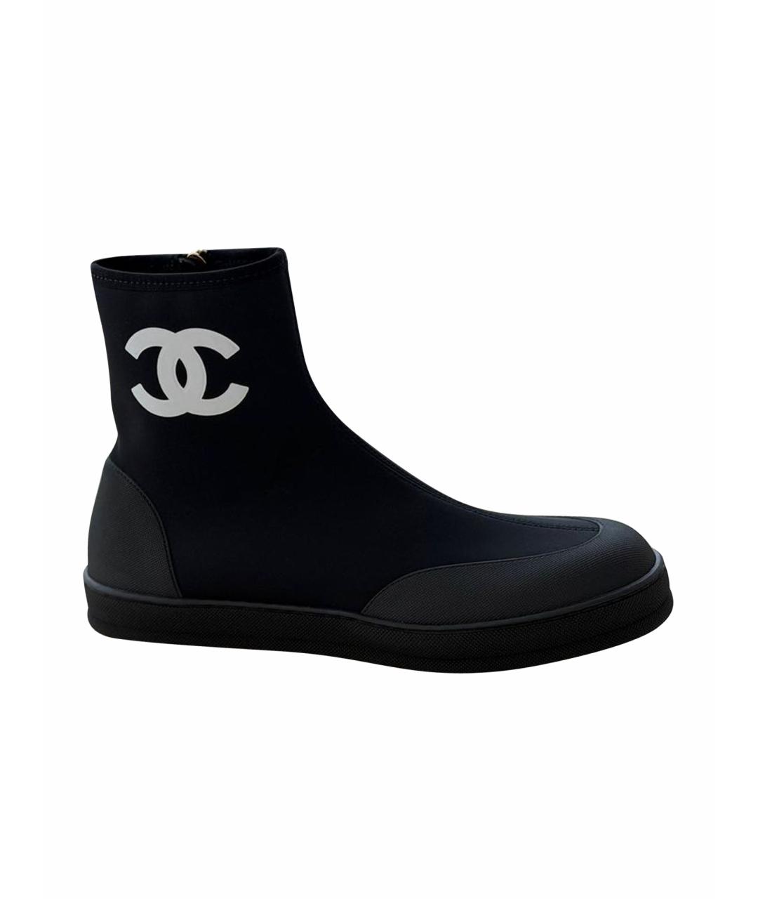 CHANEL Черные полусапоги, фото 1