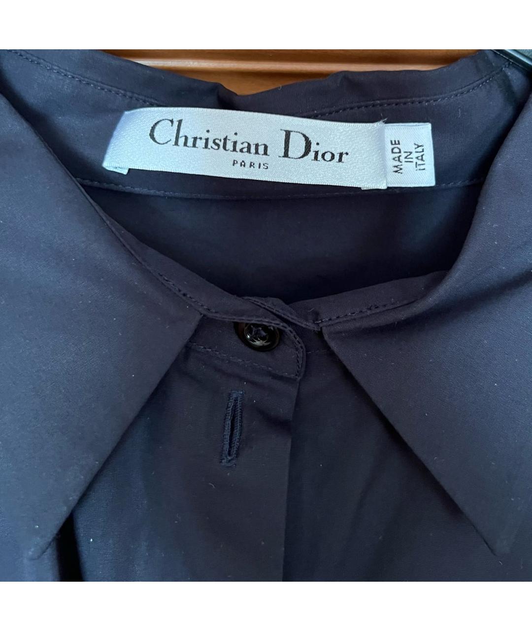 CHRISTIAN DIOR Темно-синяя хлопковая рубашка, фото 4