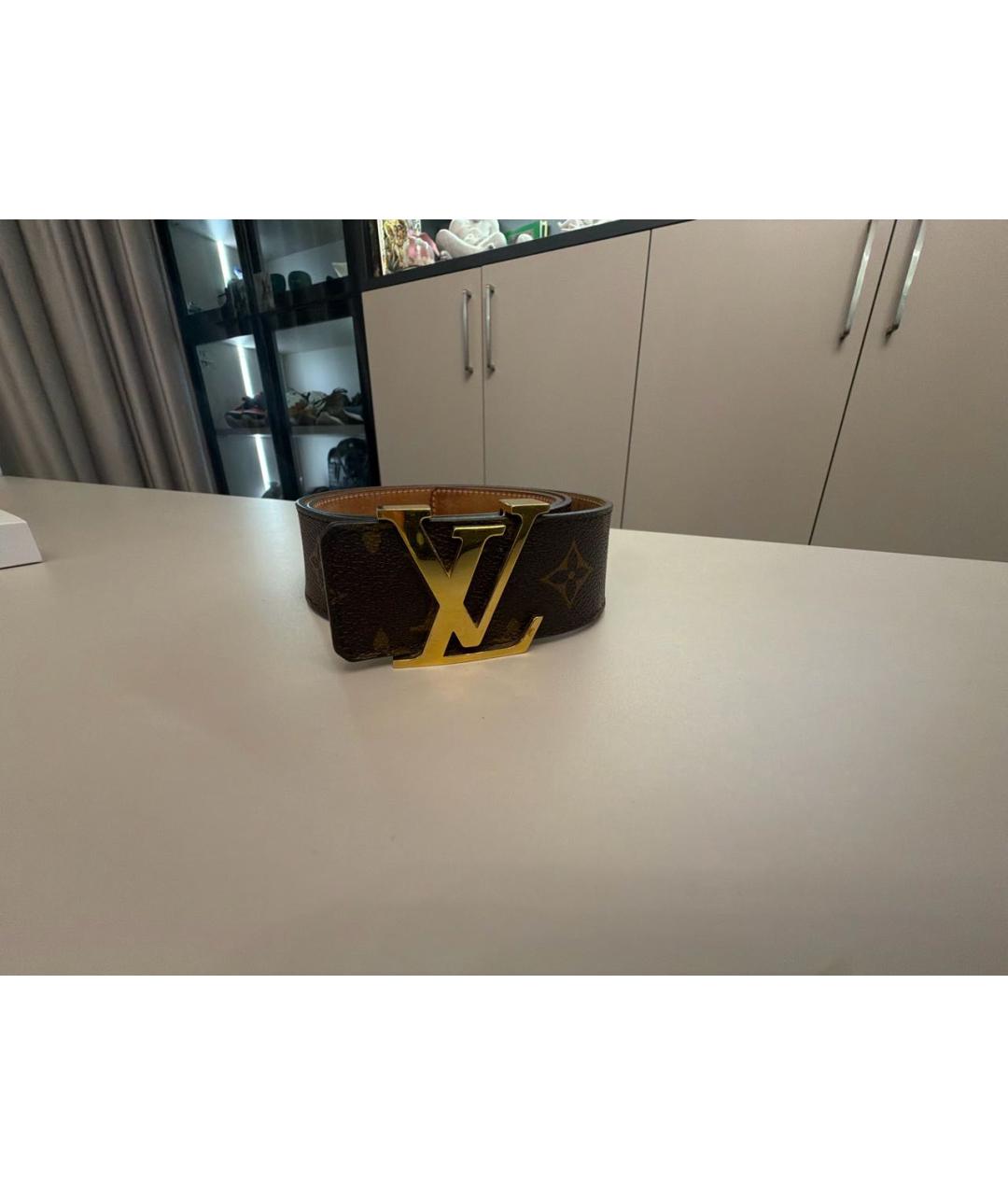 LOUIS VUITTON Коричневый ремень, фото 5