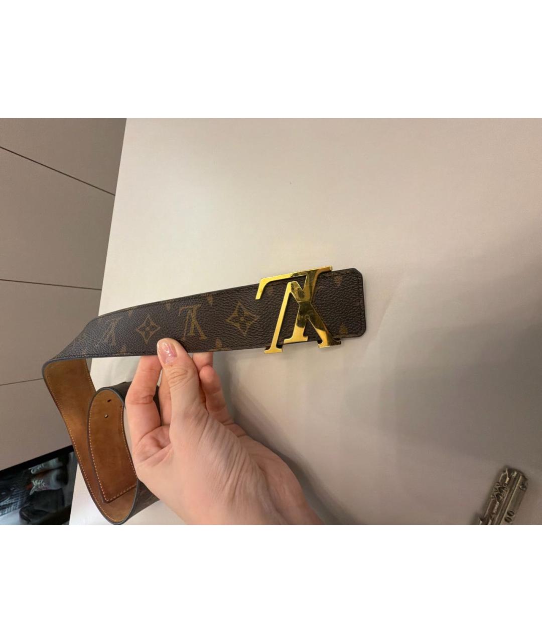 LOUIS VUITTON Коричневый ремень, фото 2