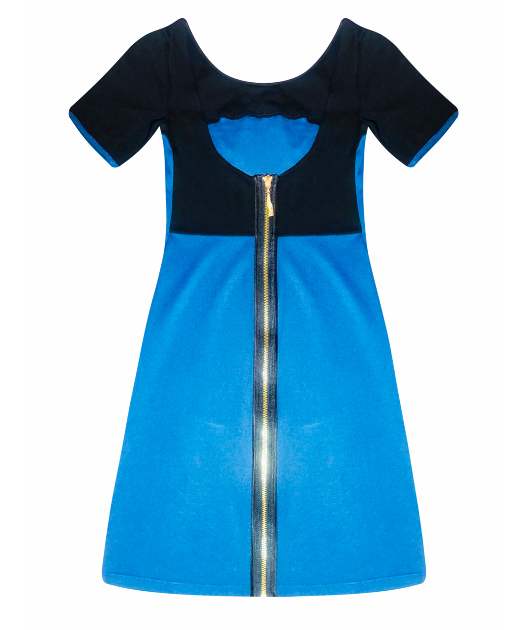 JUICY COUTURE Синее хлопко-эластановое повседневное платье, фото 7