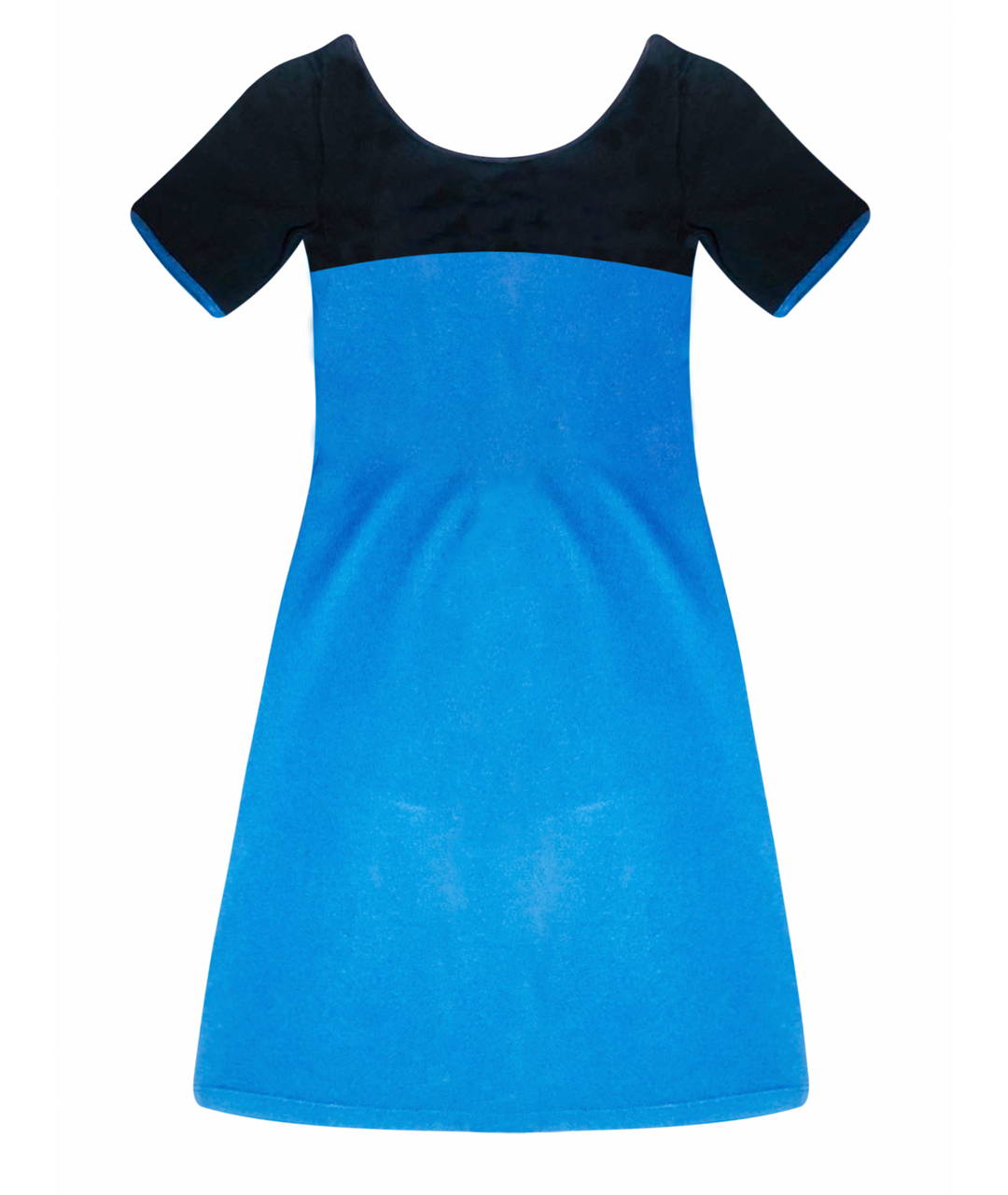 JUICY COUTURE Синее хлопко-эластановое повседневное платье, фото 1