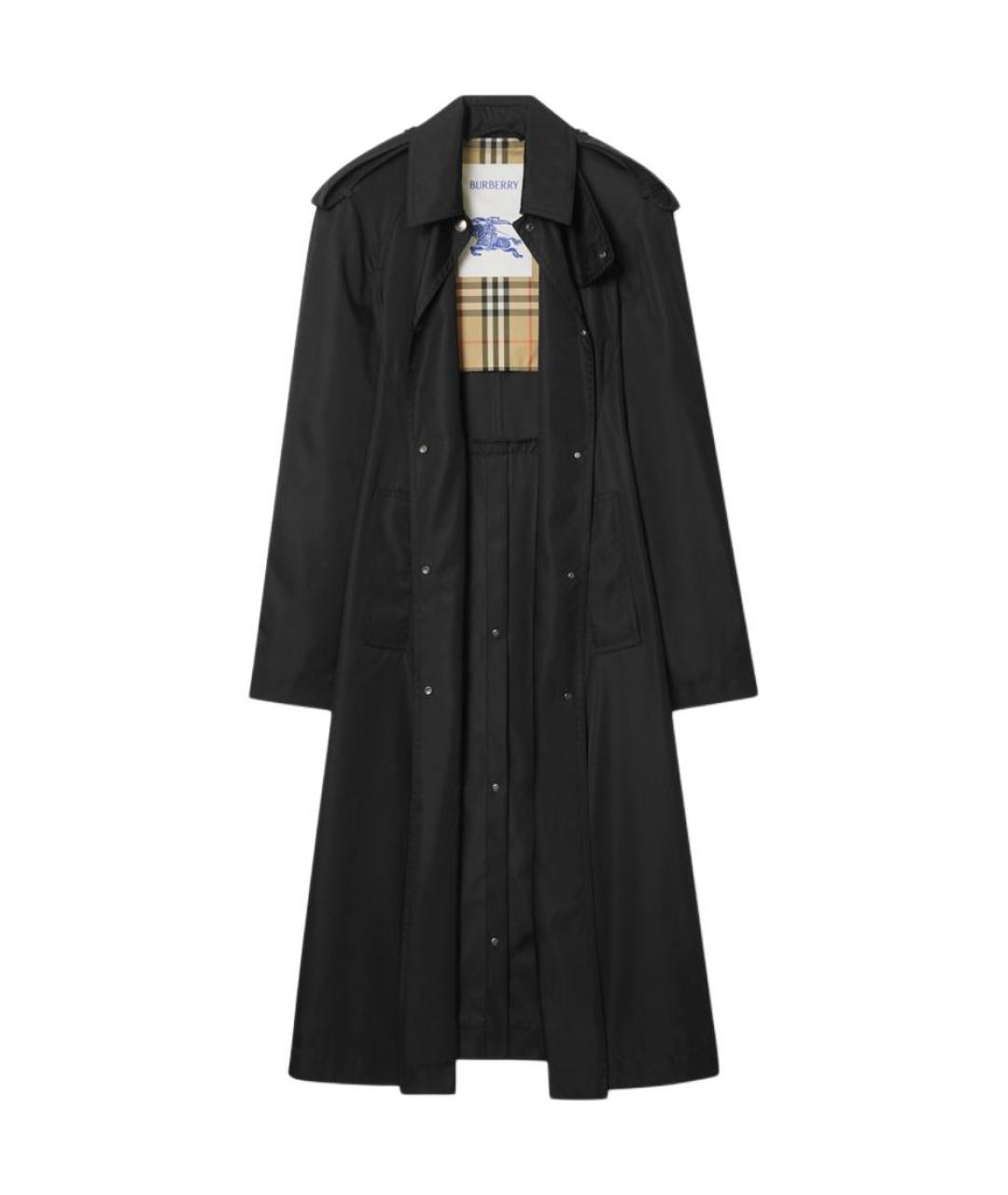 BURBERRY Черный тренч/плащ, фото 2