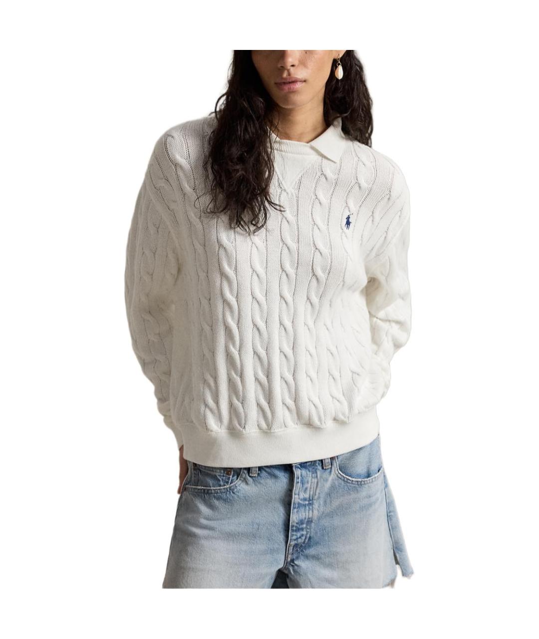 POLO RALPH LAUREN Белый джемпер / свитер, фото 3