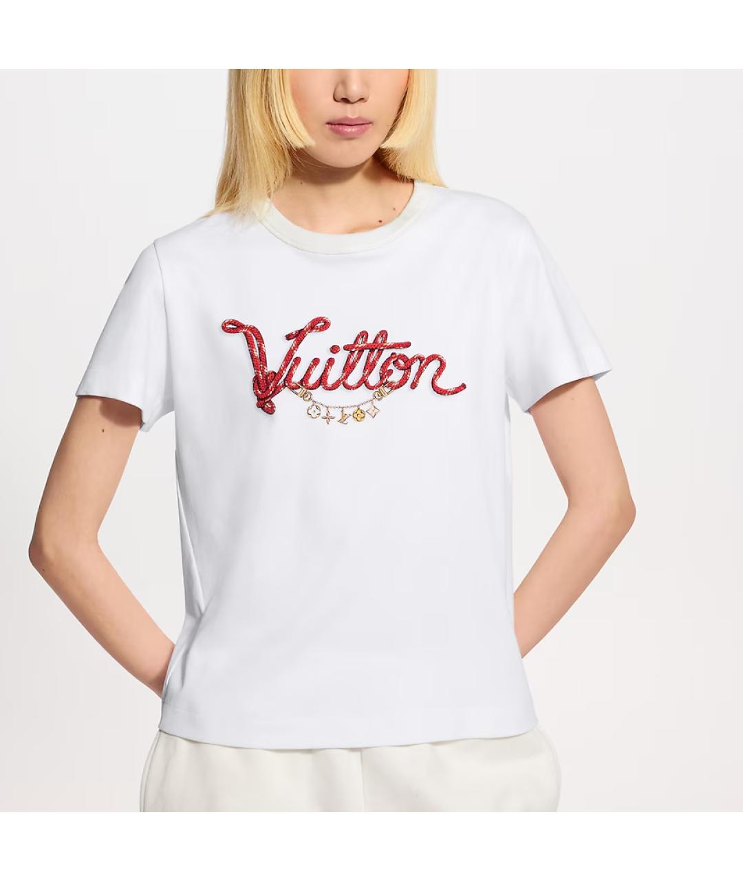 LOUIS VUITTON Белая футболка, фото 4