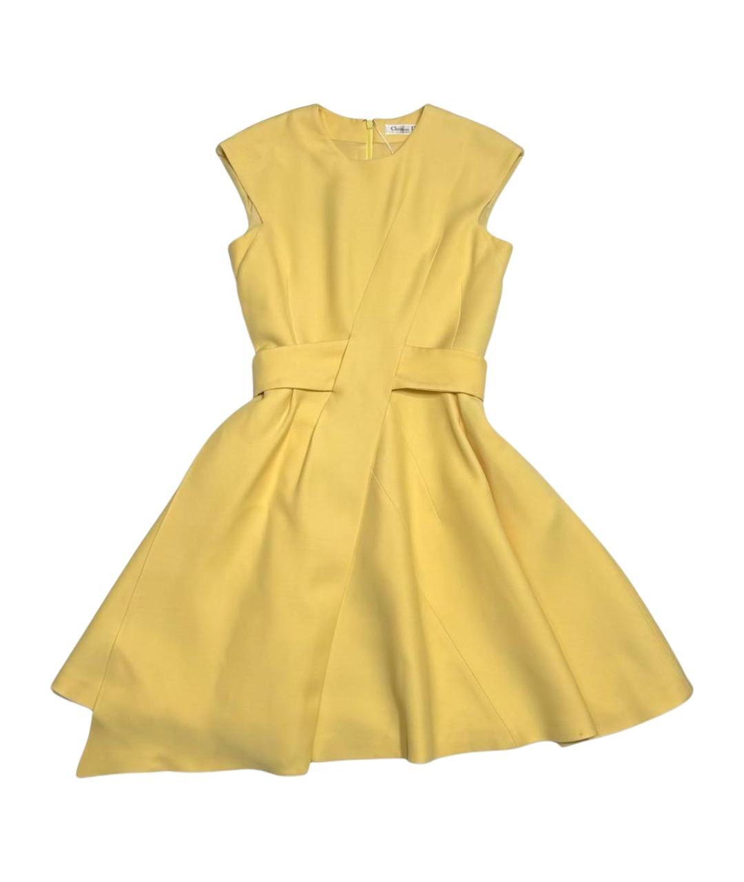 CHRISTIAN DIOR Желтое повседневное платье, фото 1