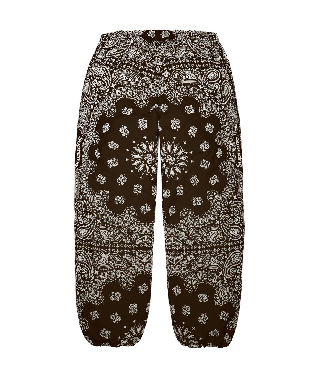 SUPREME Коричневые спортивные брюки и шорты, фото 4