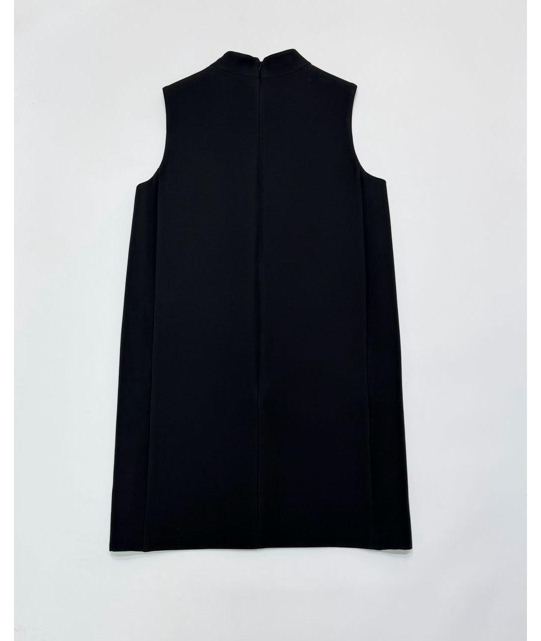 CHRISTIAN DIOR Черное шерстяное повседневное платье, фото 2