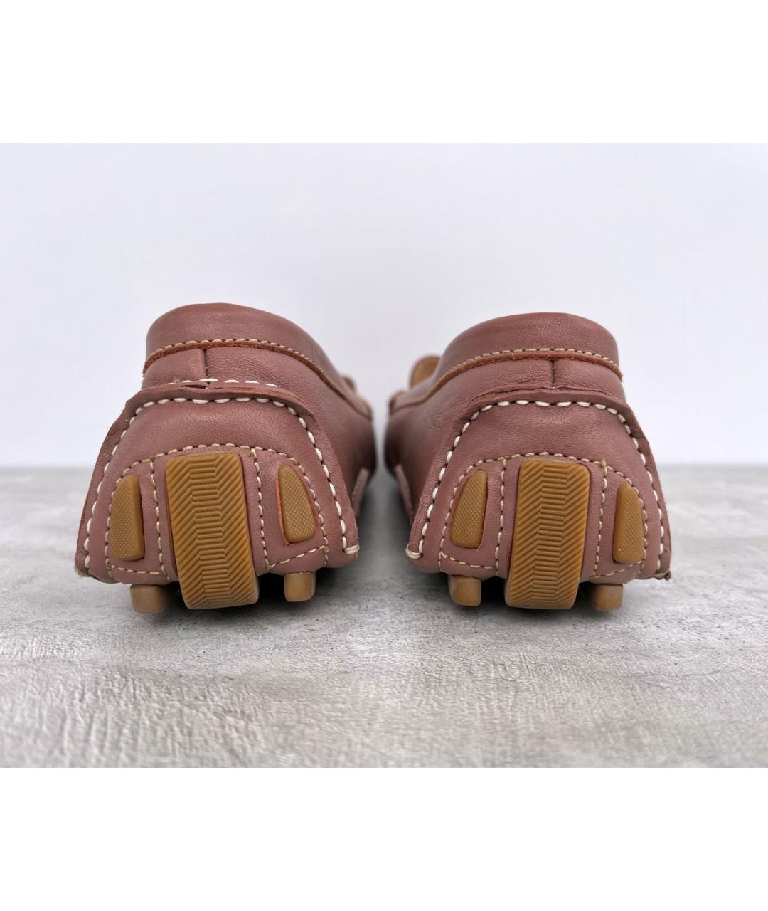 BALLY Розовые кожаные мокасины, фото 3