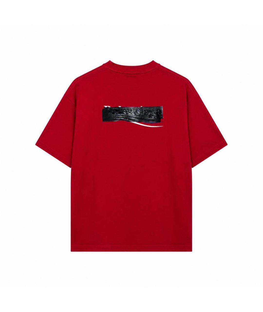 BALENCIAGA Красная футболка, фото 3