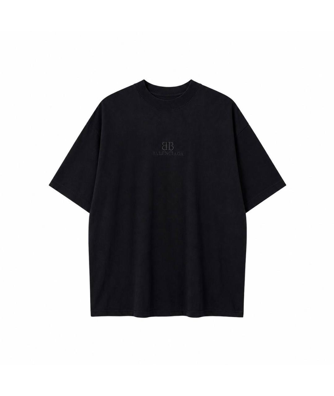 BALENCIAGA Черная футболка, фото 4