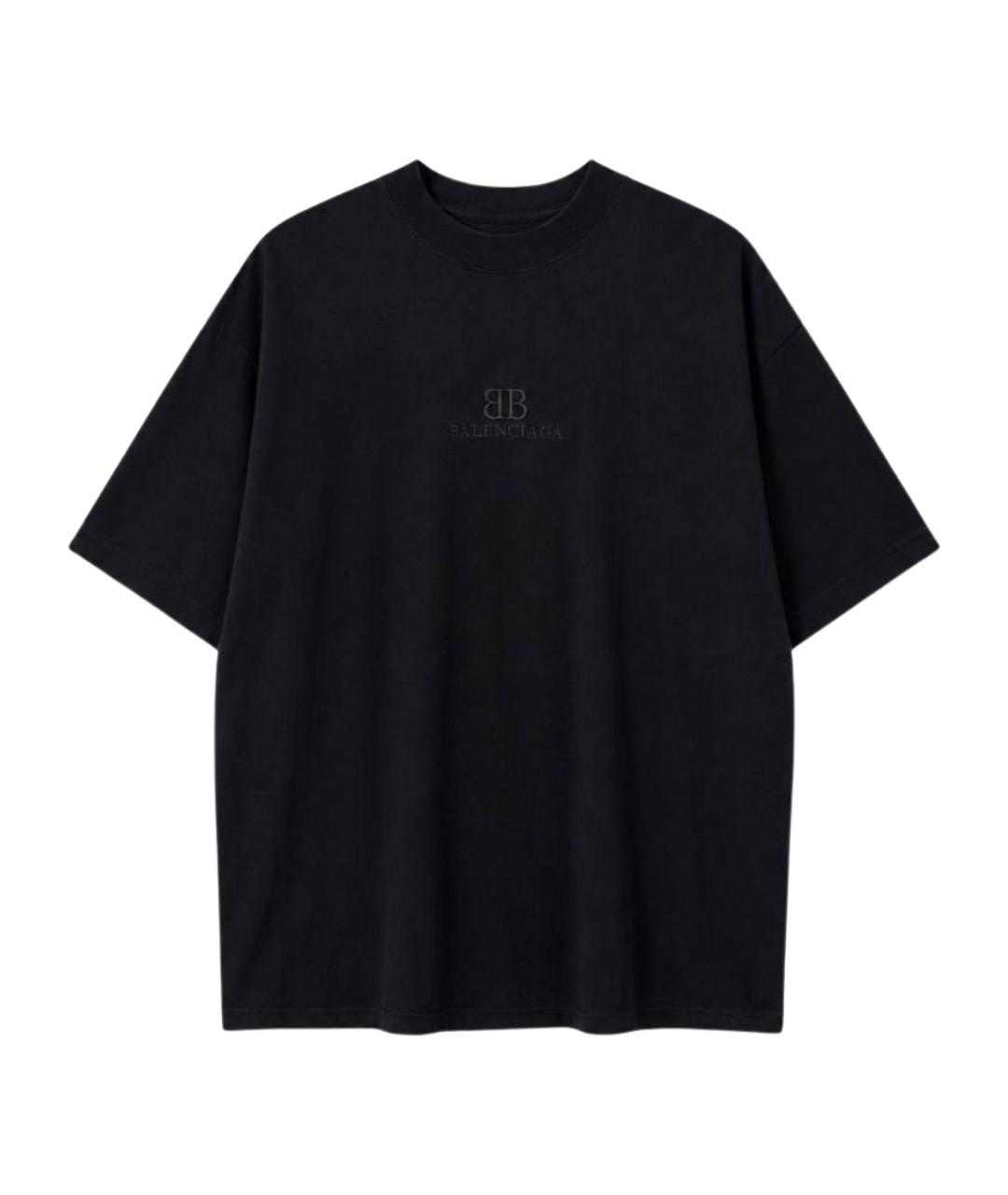 BALENCIAGA Черная футболка, фото 1