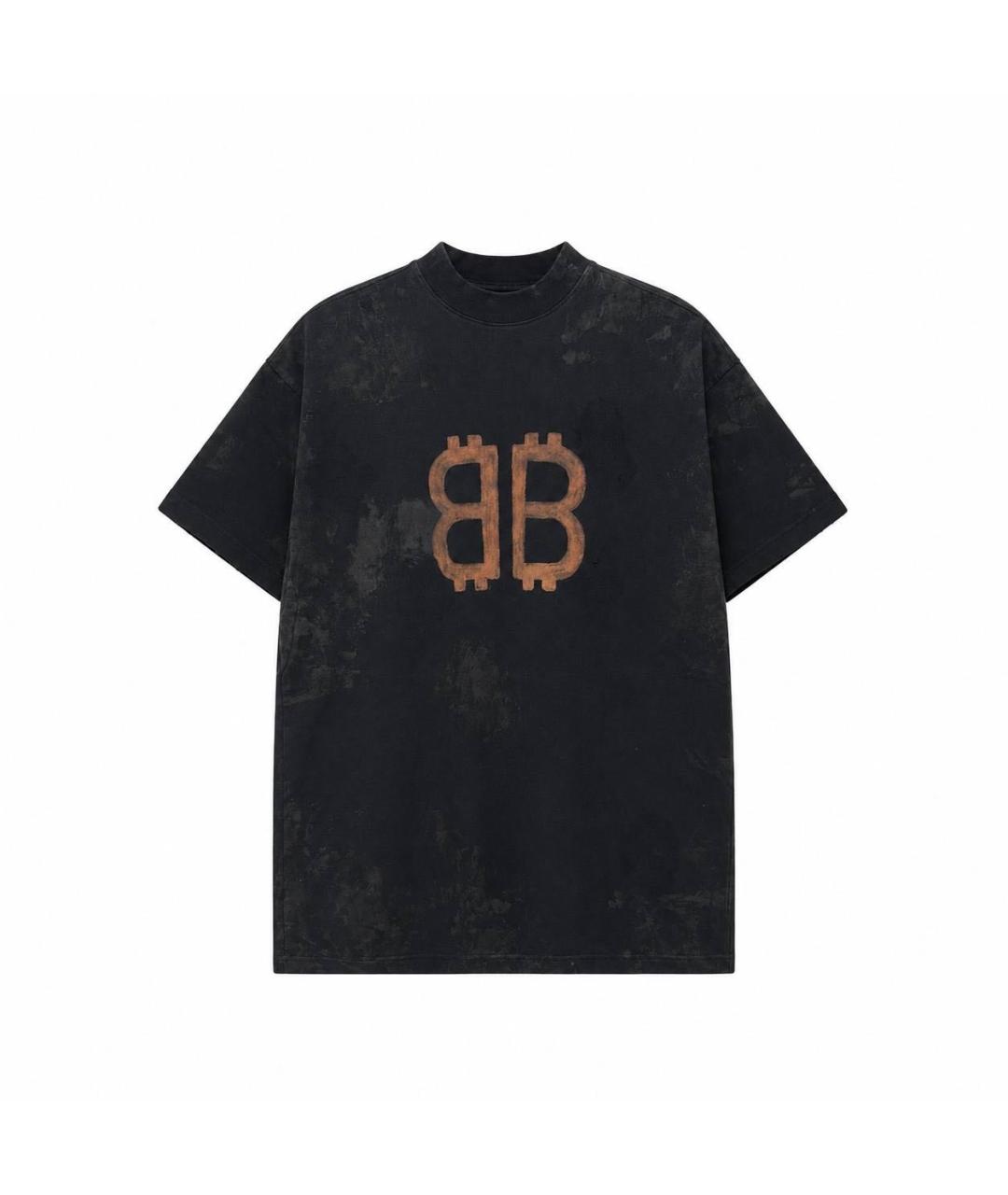 BALENCIAGA Черная футболка, фото 4