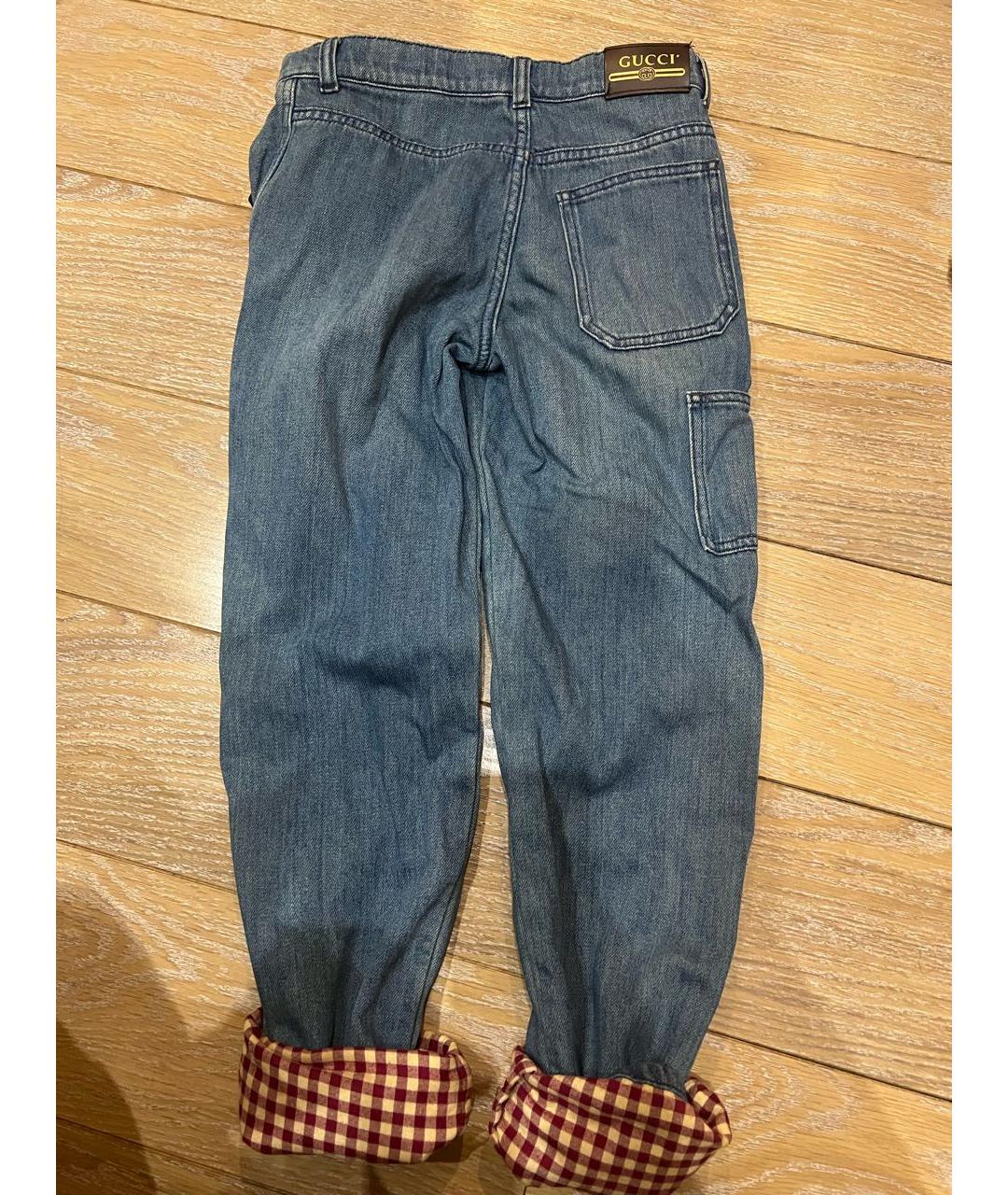 GUCCI KIDS Синие деним детские джинсы, фото 4