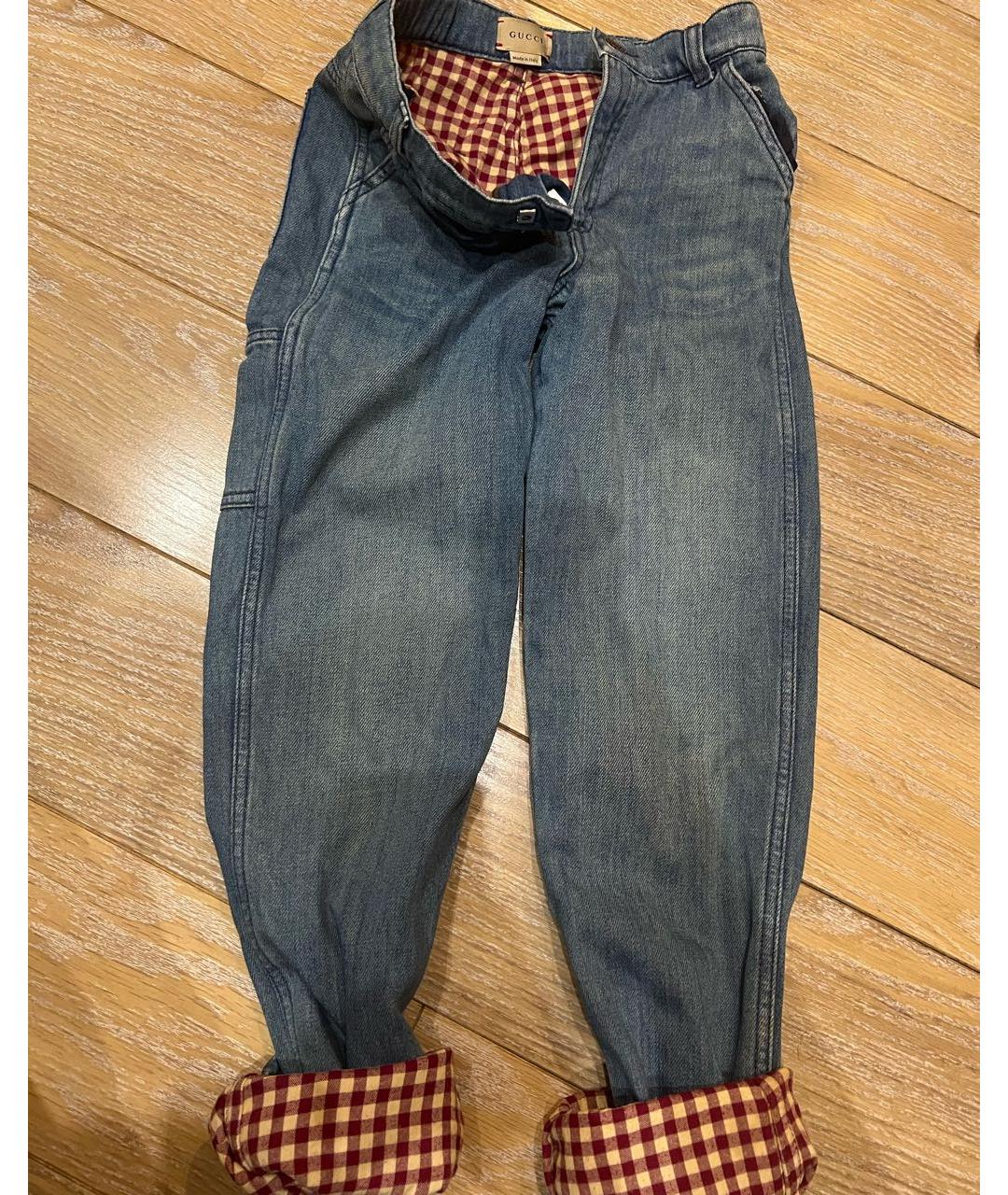 GUCCI KIDS Синие деним детские джинсы, фото 6