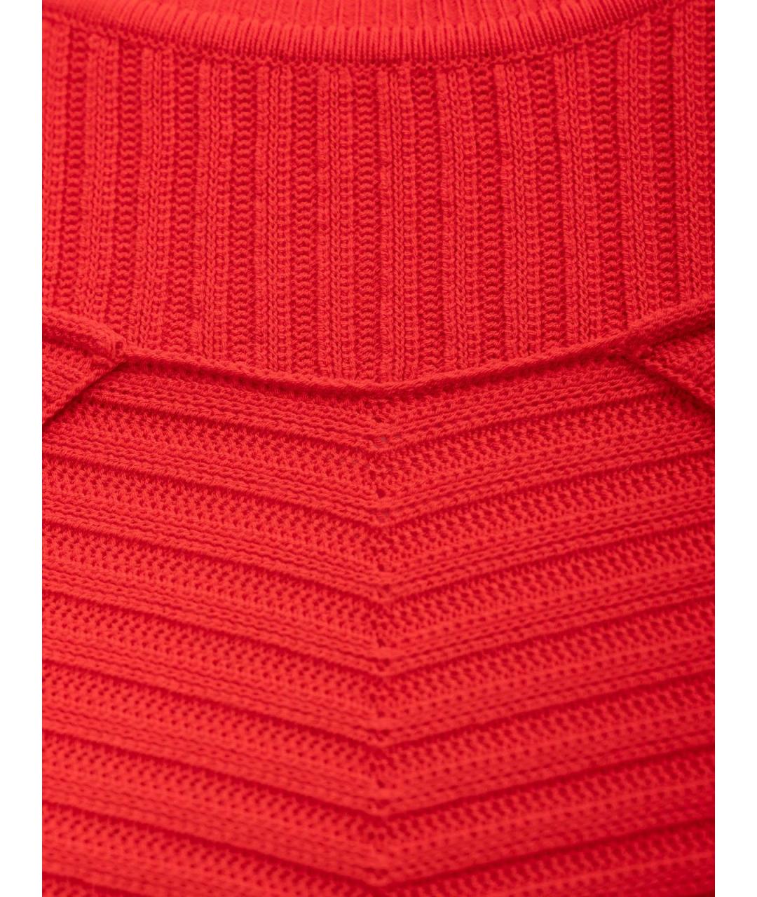 FENDI Красная хлопковая футболка, фото 3