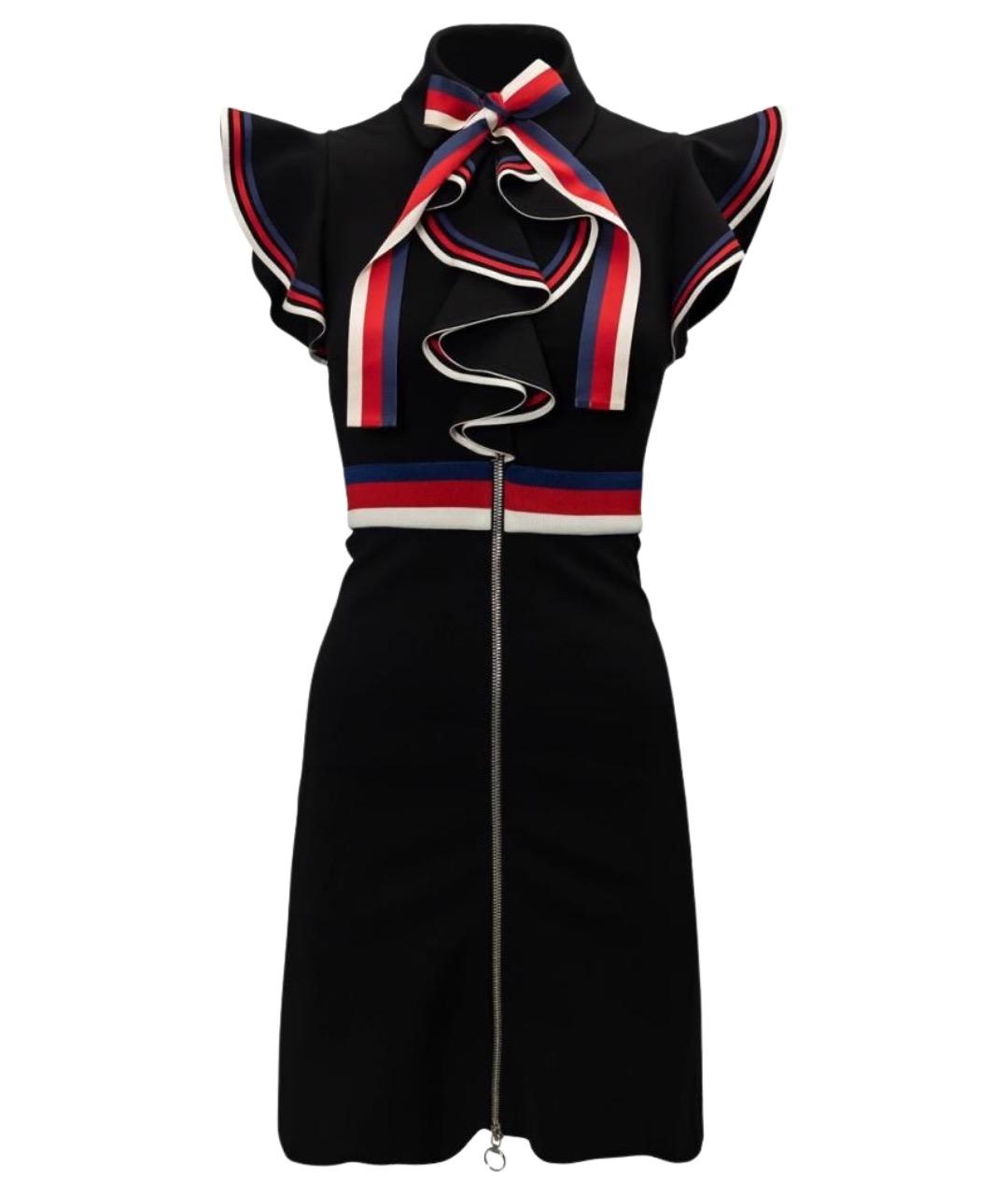 GUCCI Черное вискозное повседневное платье, фото 1