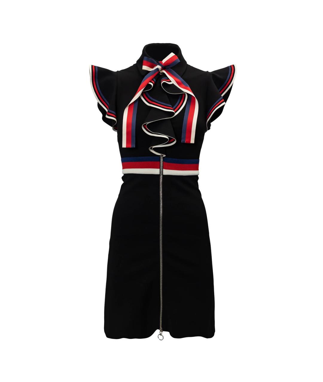 GUCCI Черное вискозное повседневное платье, фото 4