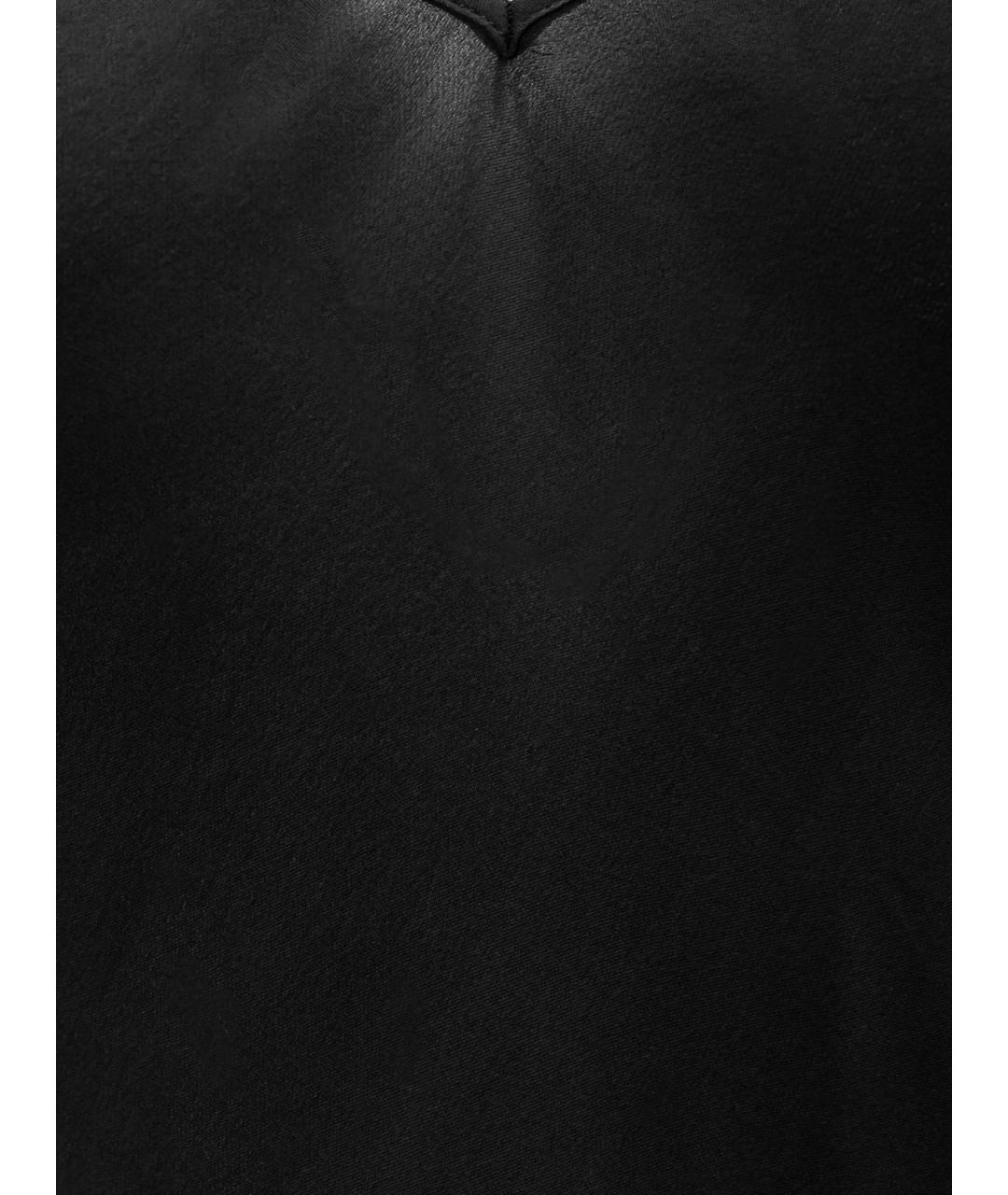 SAINT LAURENT Черная шелковая футболка, фото 3