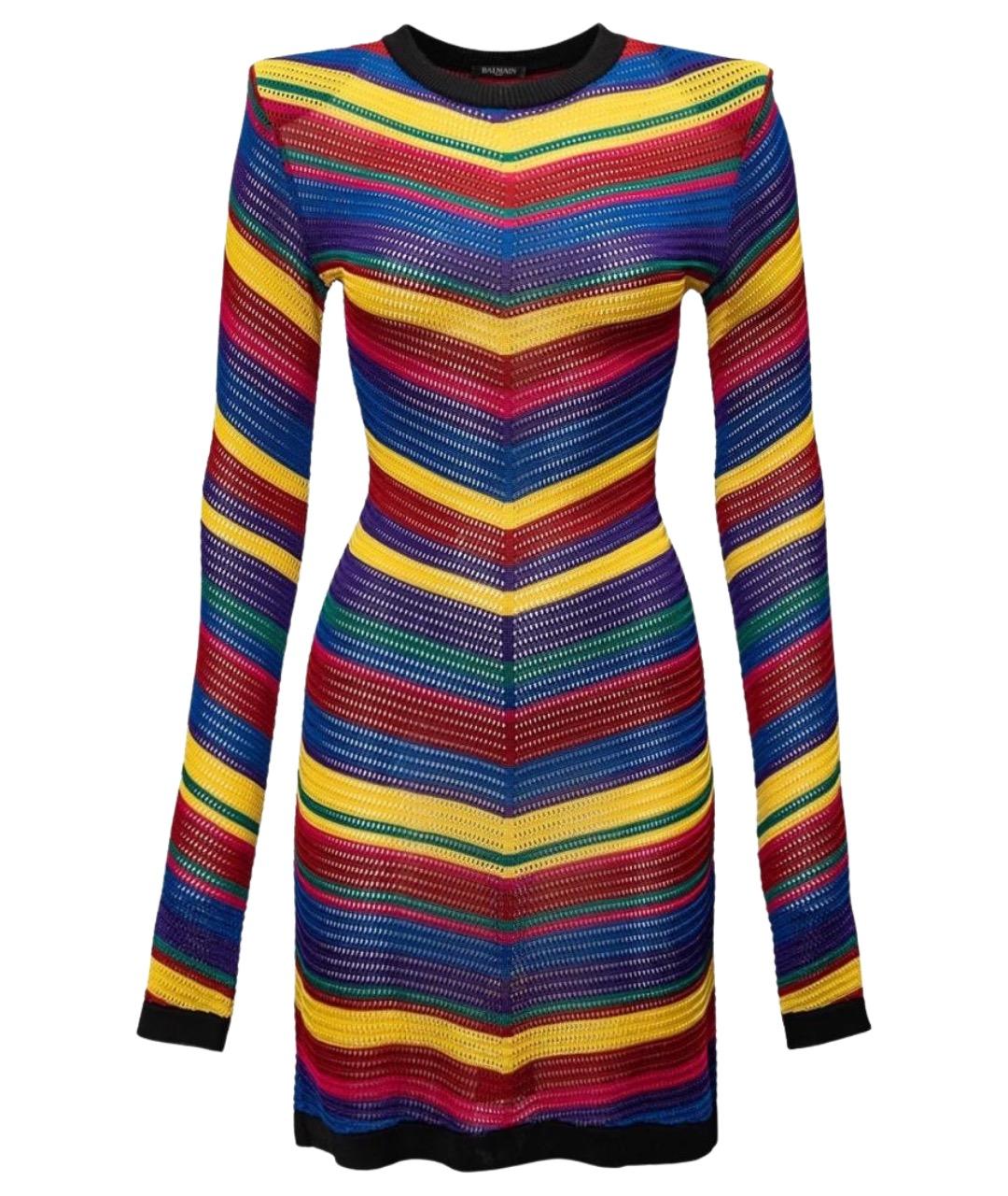 BALMAIN Мульти вискозное повседневное платье, фото 1