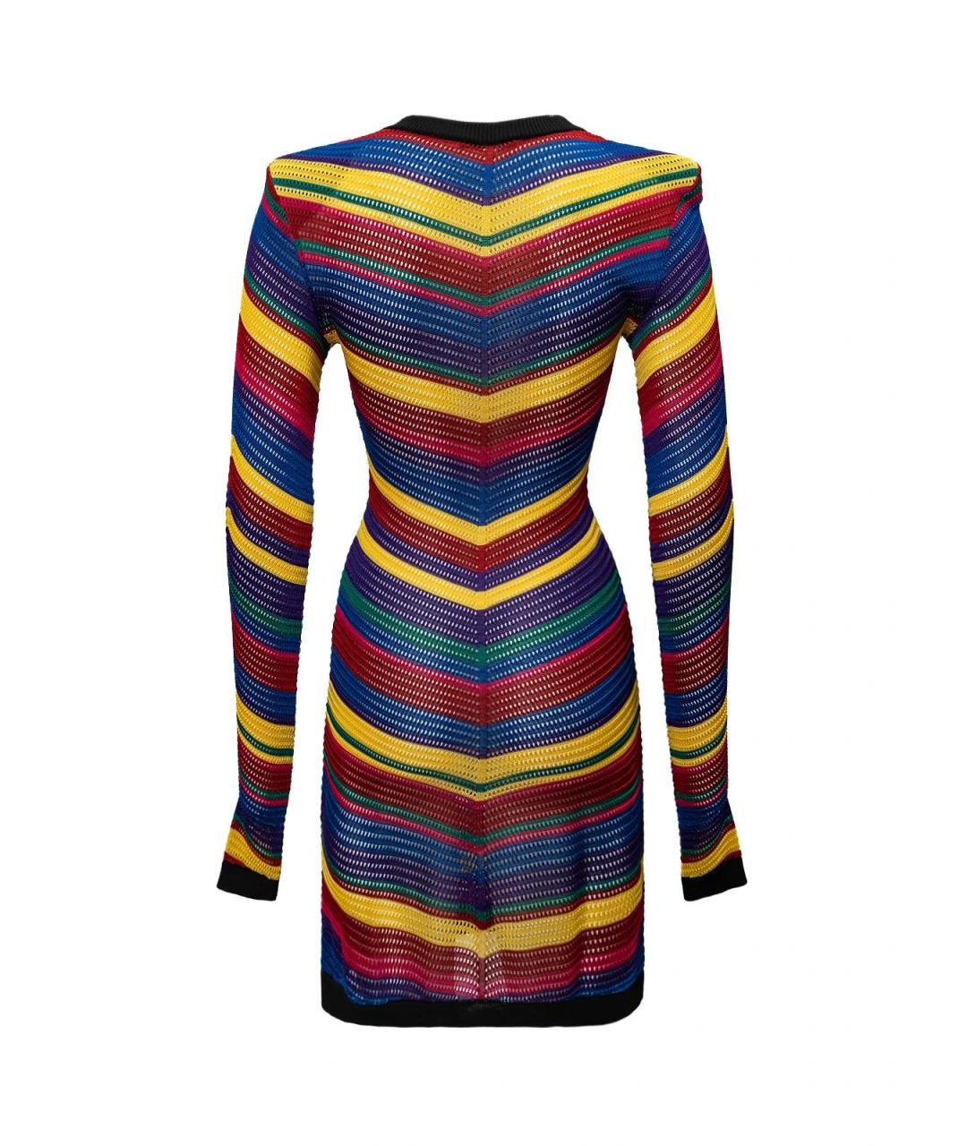 BALMAIN Мульти вискозное повседневное платье, фото 4
