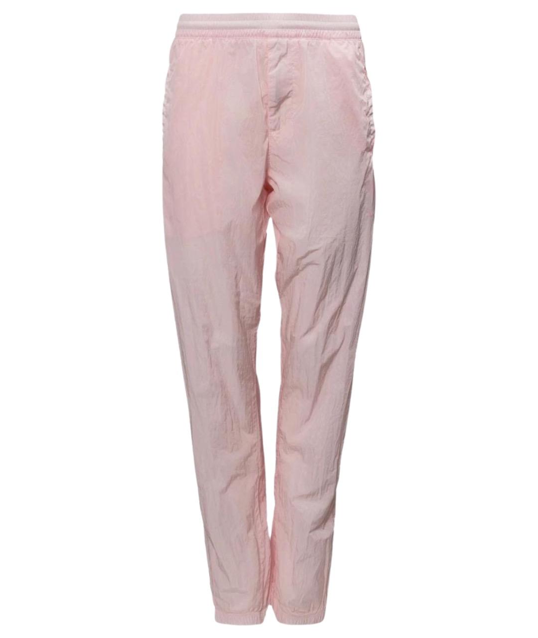 GIVENCHY Розовые полиэстеровые прямые брюки, фото 1