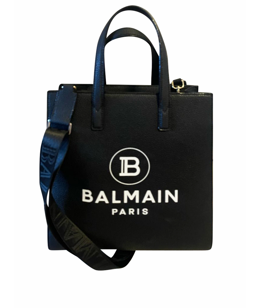 BALMAIN Черная сумка тоут, фото 1