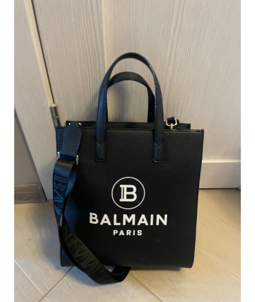 BALMAIN Черная сумка тоут, фото 4