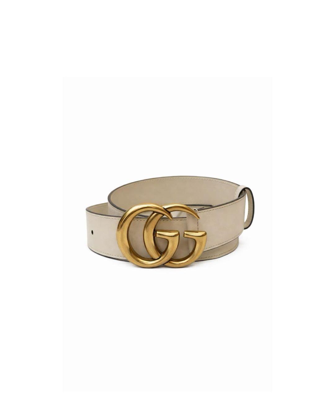GUCCI Белый кожаный ремень, фото 9