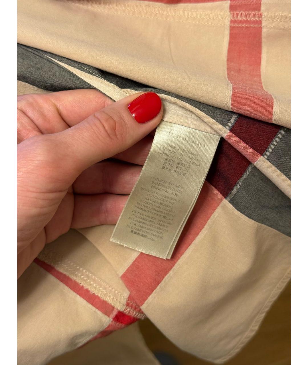 BURBERRY Мульти рубашка, фото 5