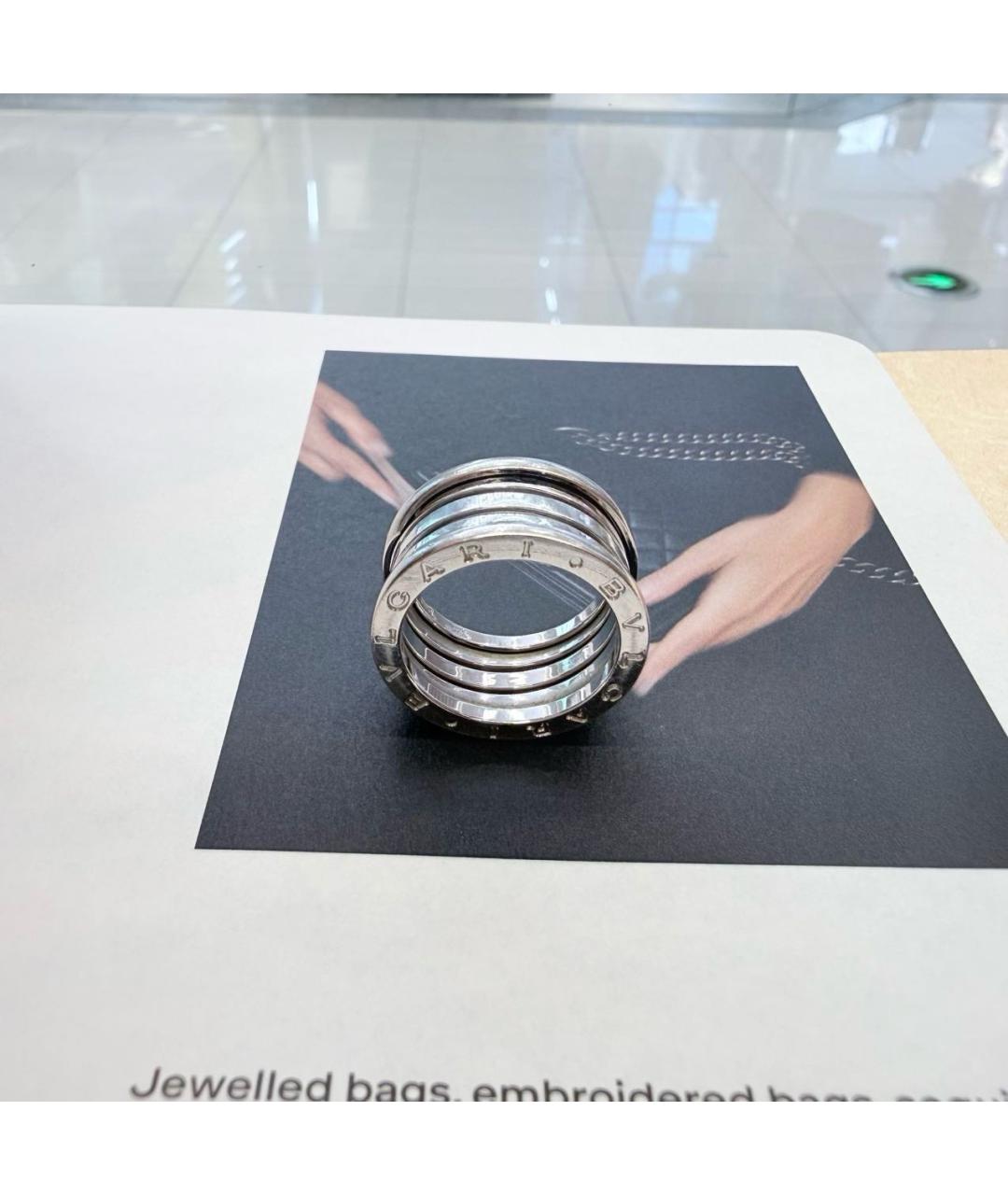 BVLGARI Серебряное кольцо из белого золота, фото 3
