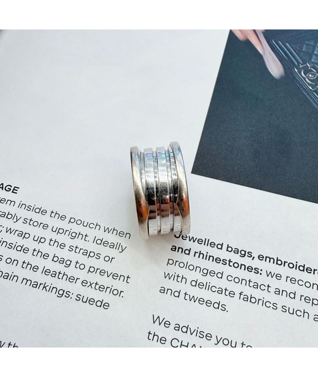 BVLGARI Серебряное кольцо из белого золота, фото 2
