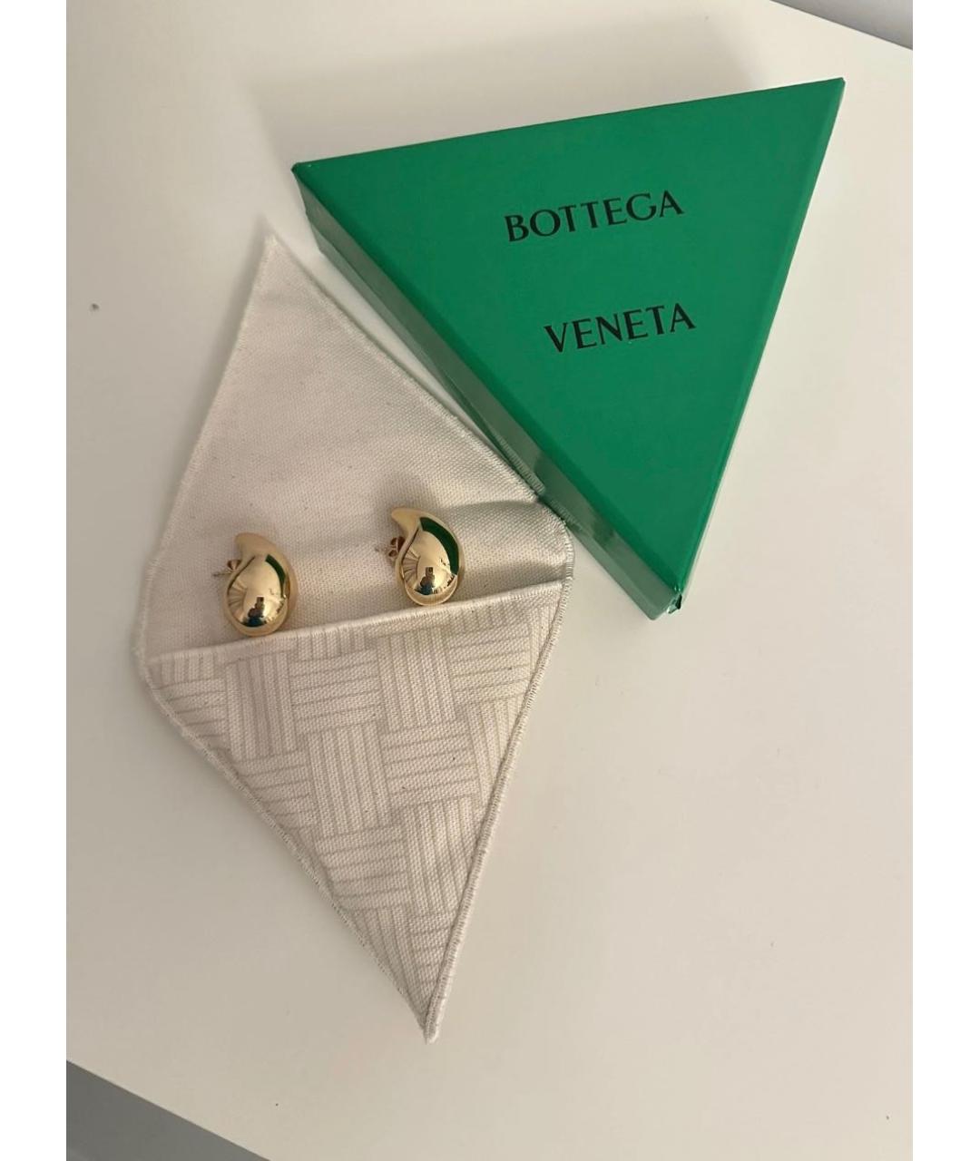 BOTTEGA VENETA Золотые серебряные серьги, фото 2