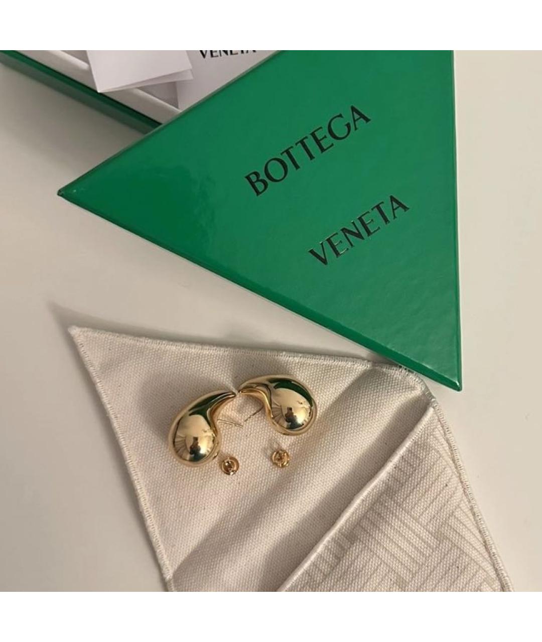 BOTTEGA VENETA Золотые серебряные серьги, фото 3