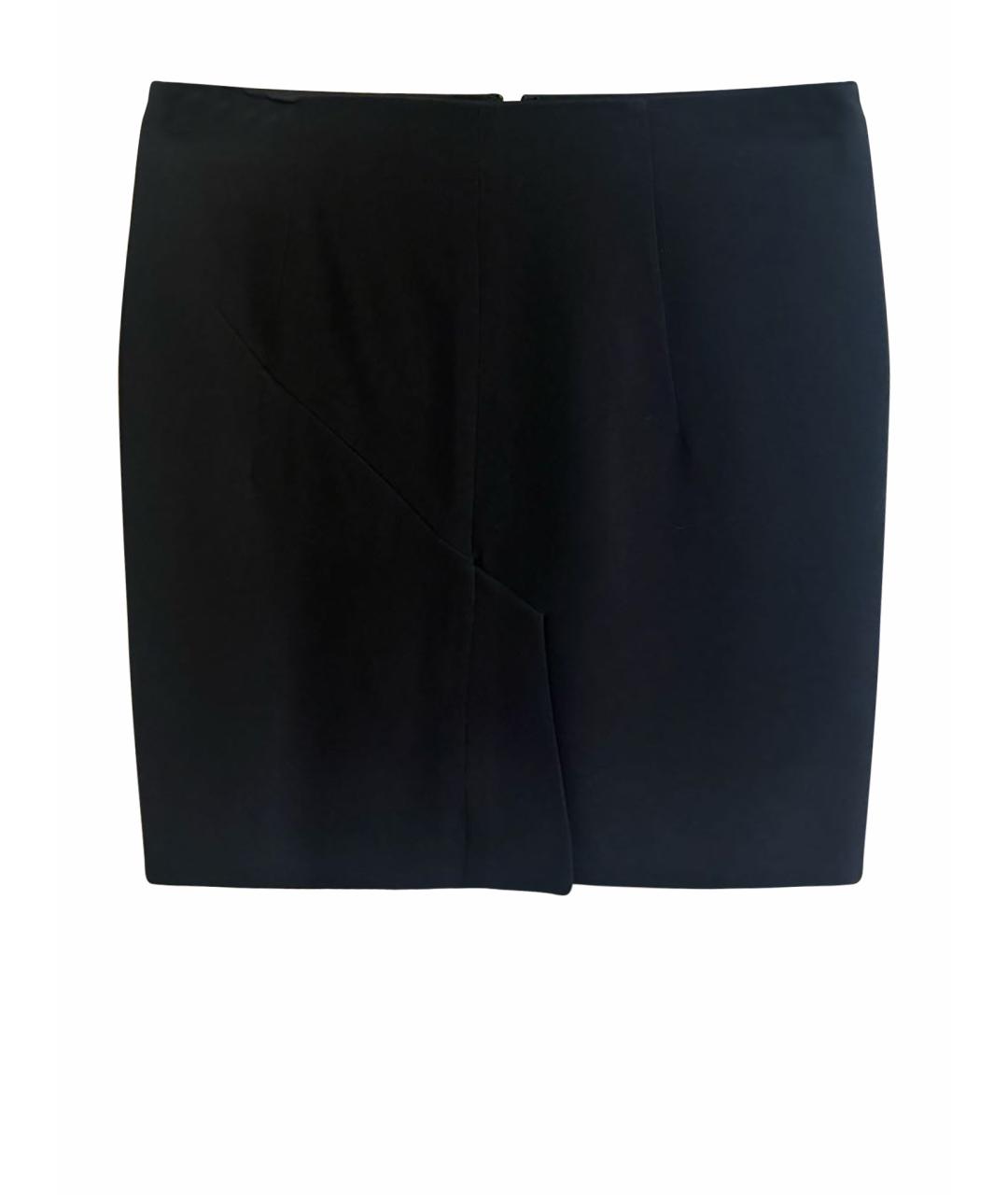 TOM FORD Черная вискозная юбка мини, фото 1
