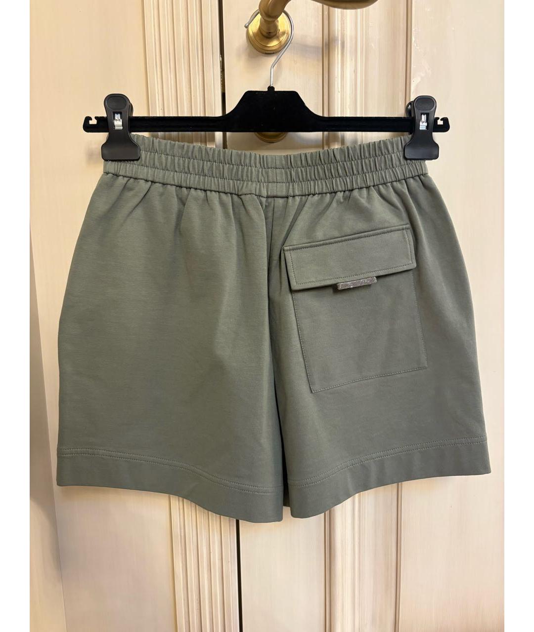 BRUNELLO CUCINELLI Антрацитовые хлопковые шорты, фото 2